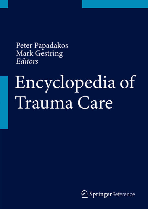 Book cover of Encyclopedia of Trauma Care