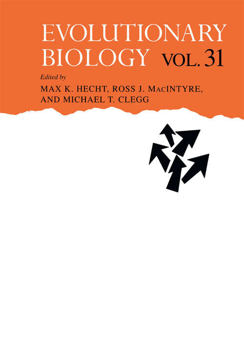 Book cover of Evolutionary Biology: Volume 26 (2000) (Evolutionary Biology #31)