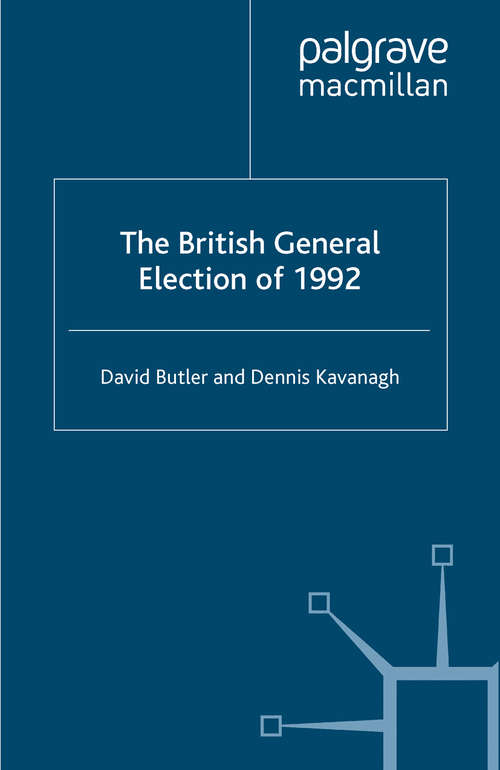 Book cover of The British General Election of 1992 (1992)