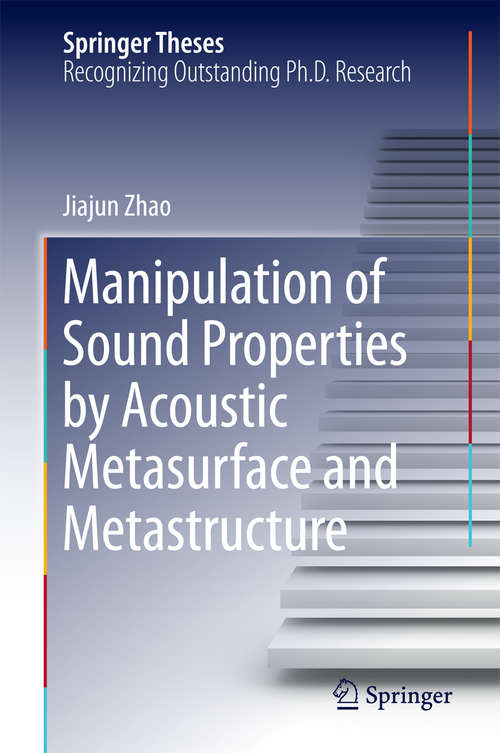 Book cover of Manipulation of Sound Properties by Acoustic Metasurface and Metastructure (1st ed. 2016) (Springer Theses)