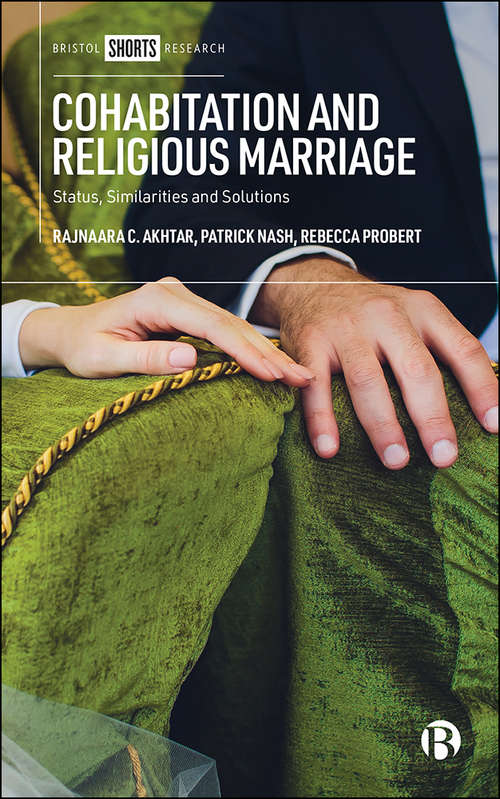 Book cover of Cohabitation and Religious Marriage: Status, Similarities and Solutions