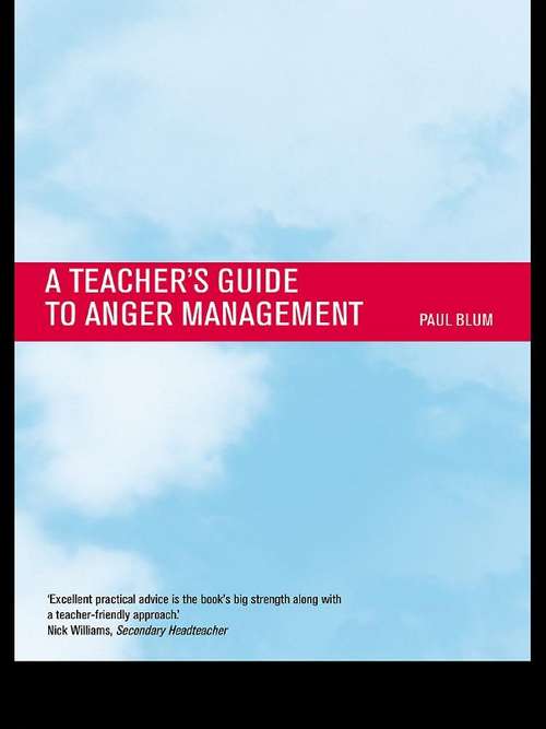 Book cover of Teacher's Guide to Anger Management: Null