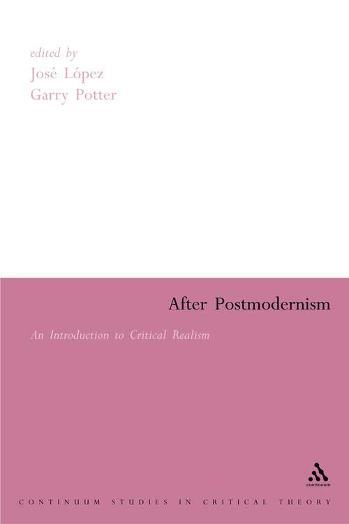 Book cover of After Postmodernism: An Introduction to Critical Realism