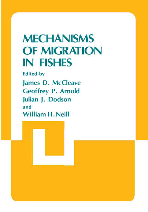 Book cover of Mechanisms of Migration in Fishes (1984) (Nato Conference Series #14)