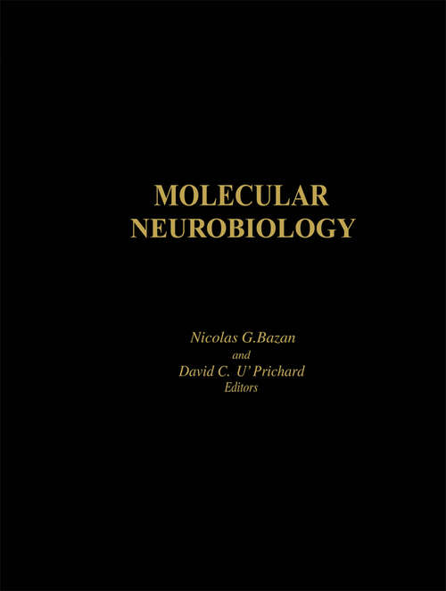 Book cover of Molecular Neurobiology (1988) (Molecular Neurobiology)