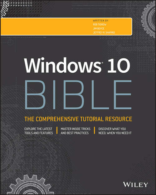 Book cover of Windows 10 Bible (2) (Bible)