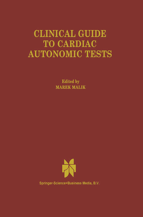 Book cover of Clinical Guide to Cardiac Autonomic Tests (1998)