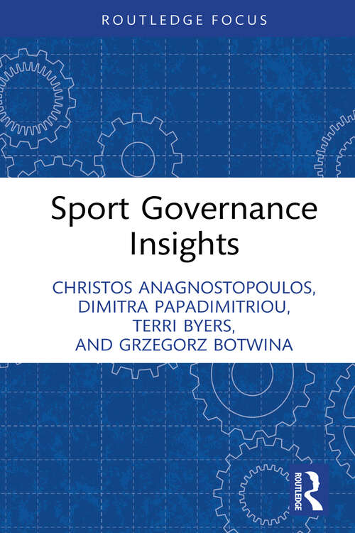 Book cover of Sport Governance Insights (Sport Business Insights)