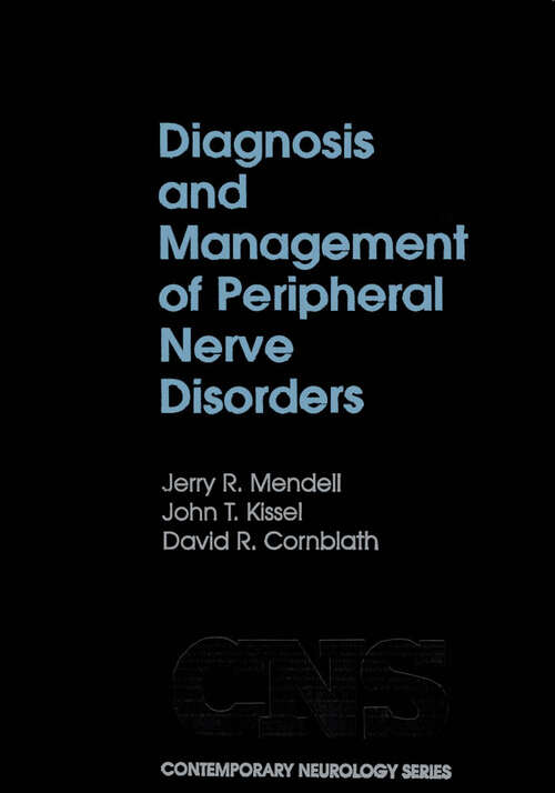 Book cover of Diagnosis And Management Of Peripheral Nerve Disorders