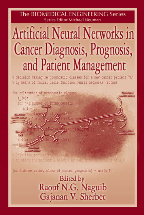 Book cover of Artificial Neural Networks in Cancer Diagnosis, Prognosis, and Patient Management