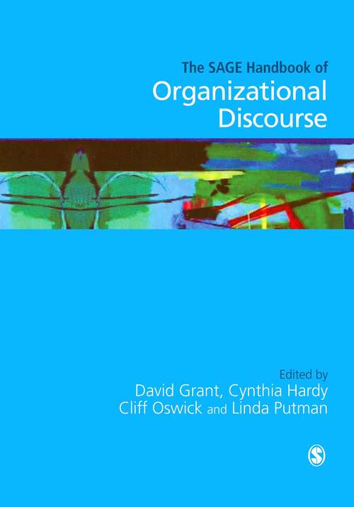 Book cover of The SAGE Handbook of Organizational Discourse (PDF)