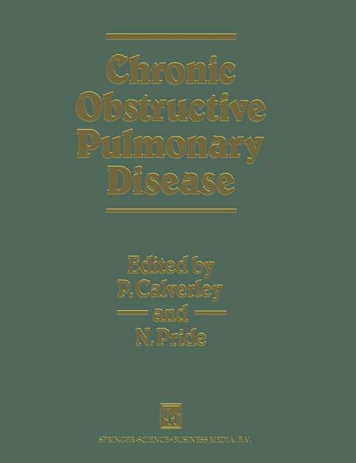 Book cover of Chronic Obstructive Pulmonary Disease: (pdf) (1995)