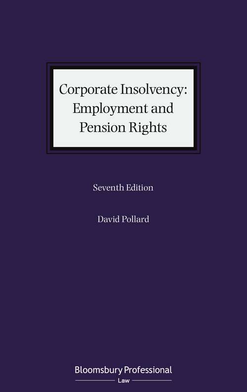 Book cover of Corporate Insolvency: Employment and Pension Rights (7)