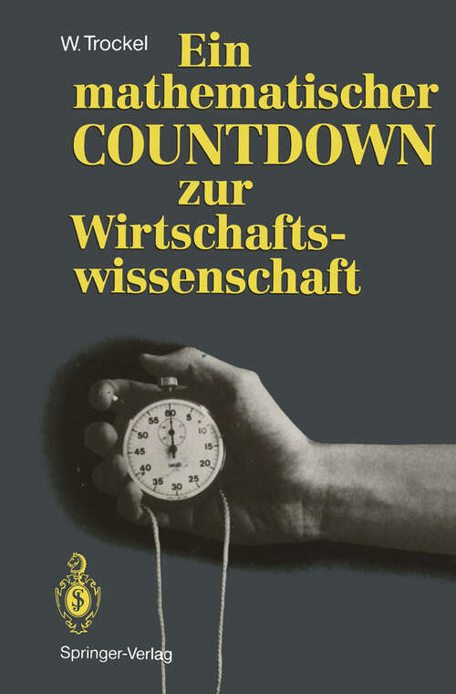 Book cover of Ein mathematischer COUNTDOWN zur Wirtschaftswissenschaft (1990)