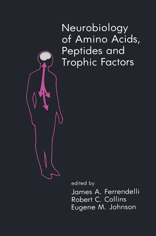 Book cover of Neurobiology of Amino Acids, Peptides and Trophic Factors (1988) (Topics in Neurosurgery #8)