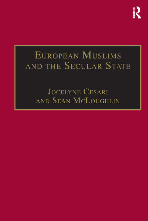 Book cover of European Muslims and the Secular State