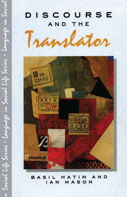 Book cover of Discourse and the Translator