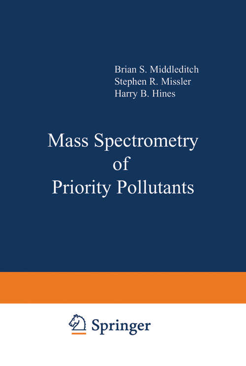 Book cover of Mass Spectrometry of Priority Pollutants (1981)