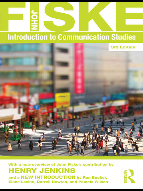 Book cover of Introduction to Communication Studies (PDF)