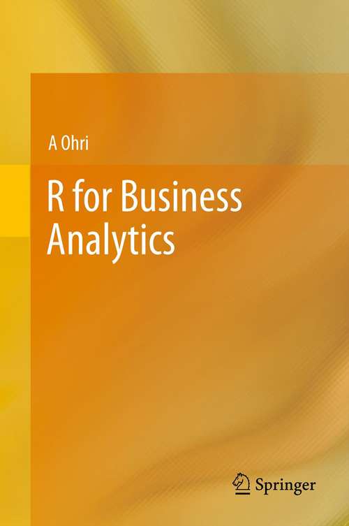 Book cover of R for Business Analytics (2013)