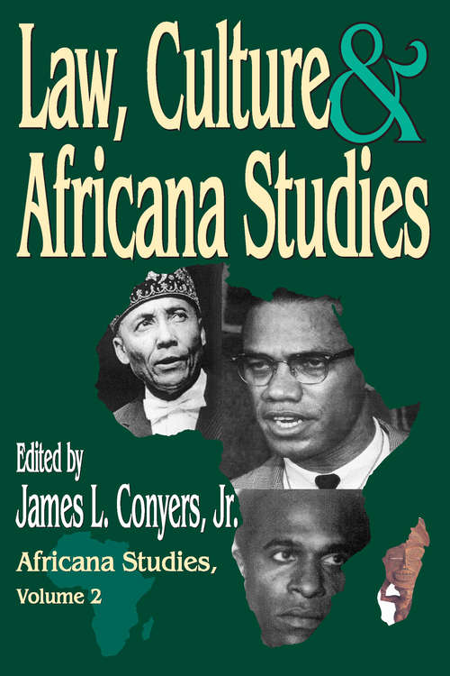 Book cover of Law, Culture, and Africana Studies