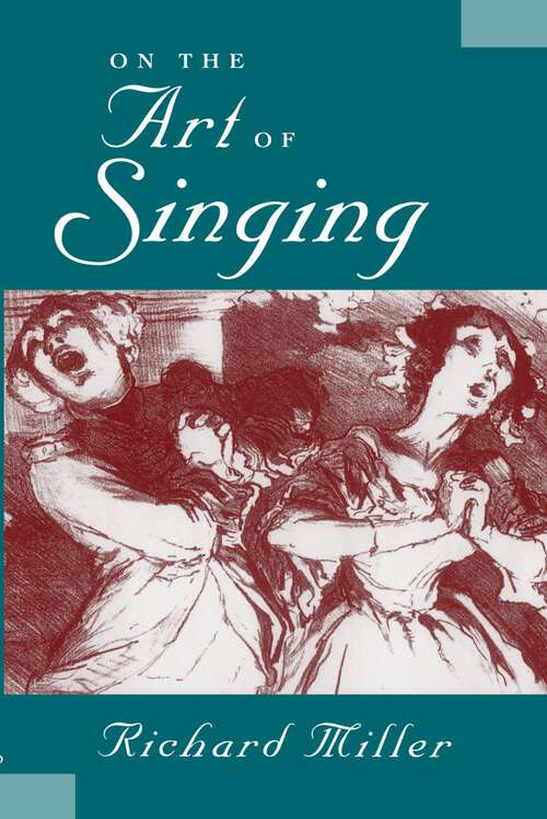 Book cover of On the An of Singing
