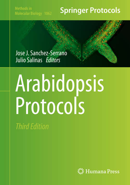 Book cover of Arabidopsis Protocols (3rd ed. 2014) (Methods in Molecular Biology #1062)