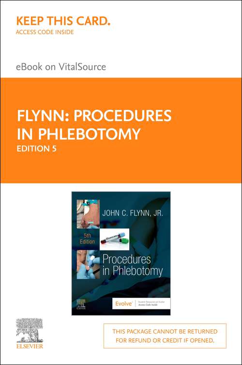 Book cover of Procedures in Phlebotomy - E-Book: Procedures in Phlebotomy - E-Book (5)