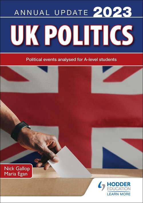 Book cover of UK Politics Annual Update 2023