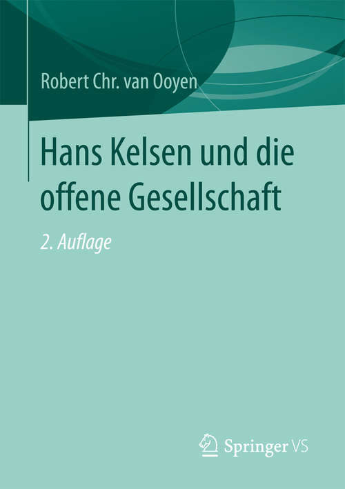 Book cover of Hans Kelsen und die offene Gesellschaft (2. Aufl. 2017)