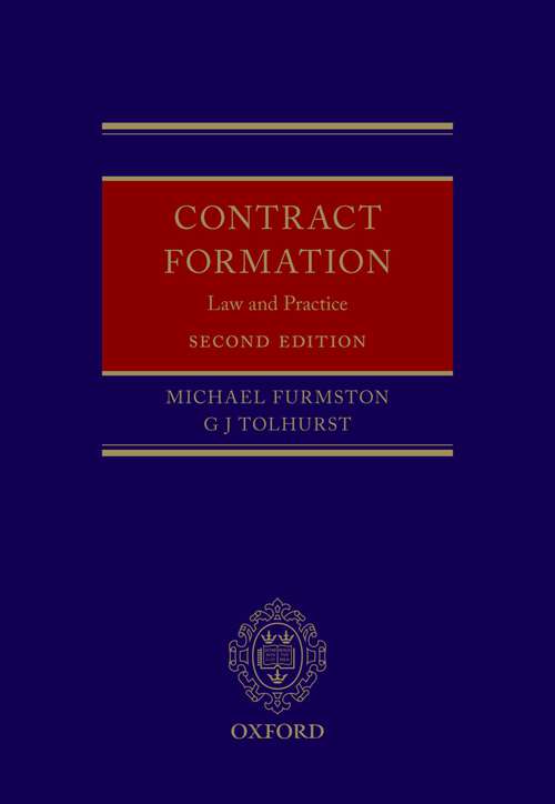 Book cover of Contract Formation: Law and Practice