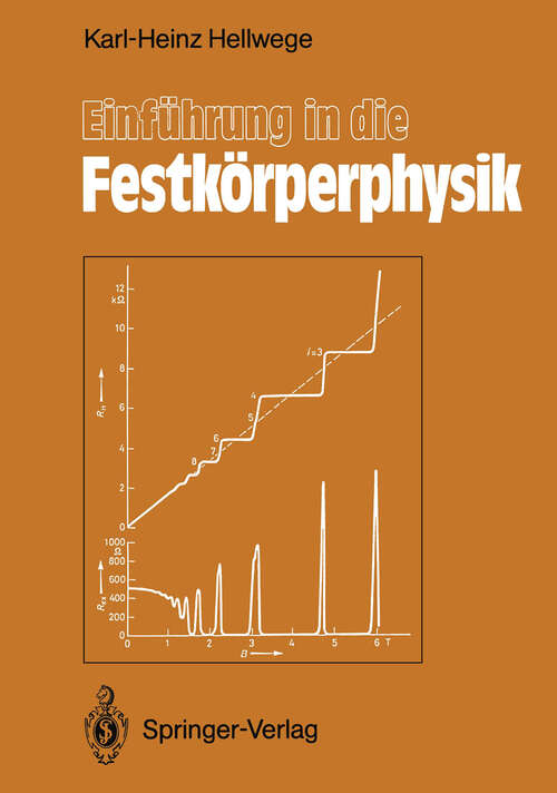 Book cover of Einführung in die Festkörperphysik (3. Aufl. 1988)