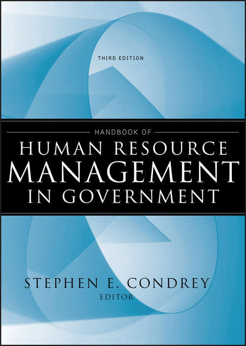 Book cover of Handbook of Human Resource Management in Government (3) (Essential Texts for Nonprofit and Public Leadership and Management #40)