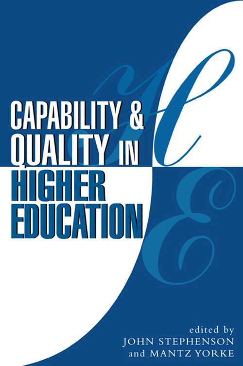 Book cover of Capability and Quality in Higher Education (2)