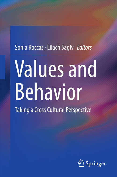 Book cover of Values and Behavior: Taking a Cross Cultural Perspective