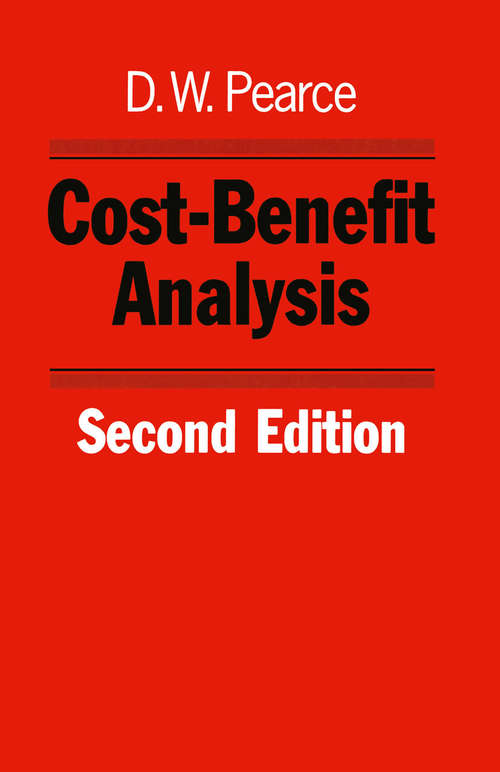 Book cover of Cost-Benefit Analysis, 2nd edition: (pdf) (2nd ed. 1983)