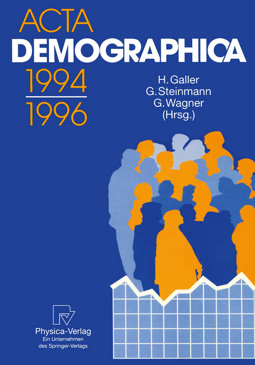 Book cover of Acta Demographica 1994–1996 (1996) (ACTA DEMOGRAPHICA: 94-96)