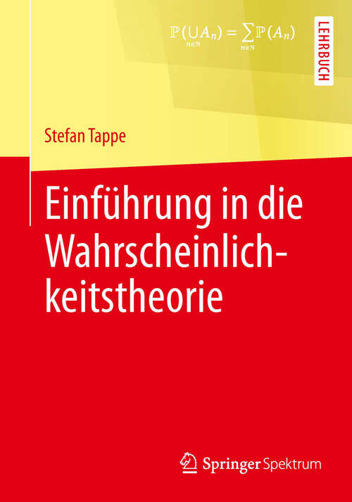 Book cover of Einführung in die Wahrscheinlichkeitstheorie (2013)