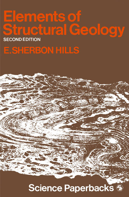 Book cover of Elements of Structural Geology (1972)