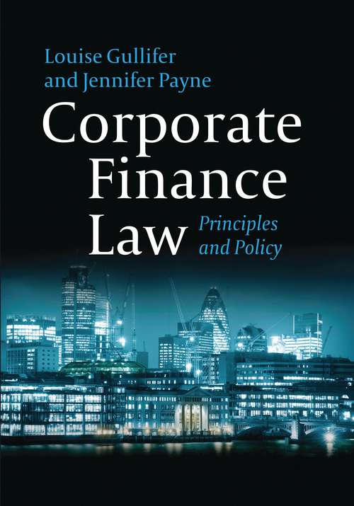 Book cover of Corporate Finance Law: Principles and Policy (2)