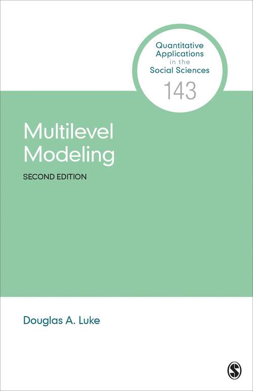 Book cover of Multilevel Modeling (2)