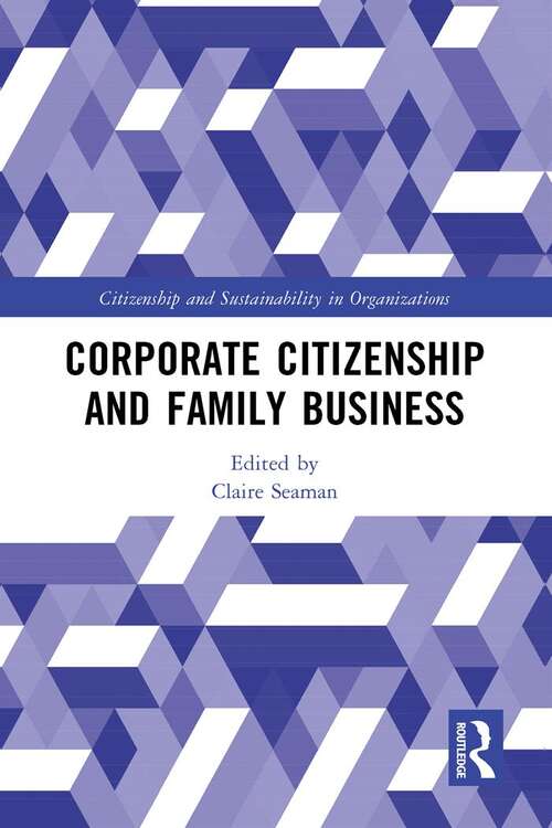 Book cover of Corporate Citizenship and Family Business (Citizenship and Sustainability in Organizations)