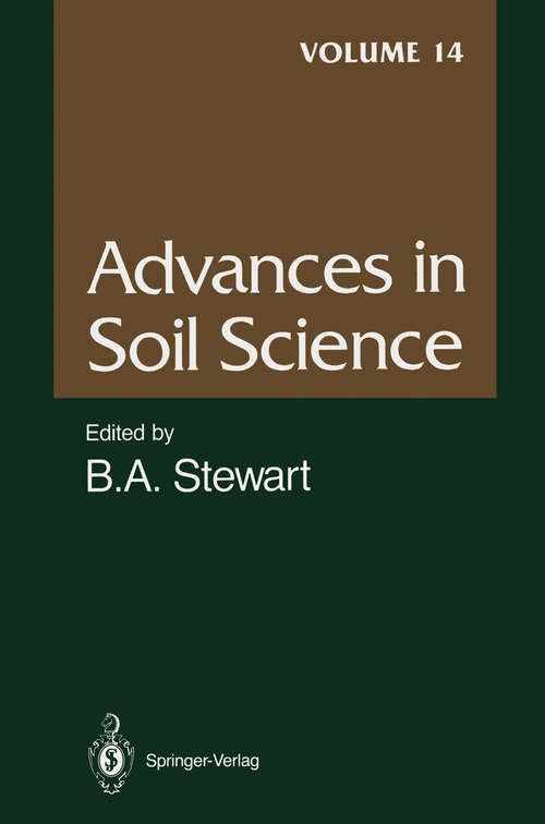 Book cover of Advances in Soil Science: Volume 14 (1990) (Advances in Soil Science #14)