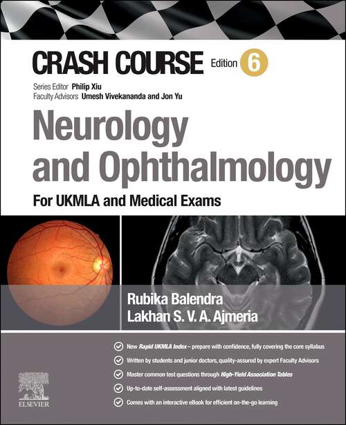 Book cover of Crash Course Neurology: For UKMLA and Medical Exams (6) (CRASH COURSE)