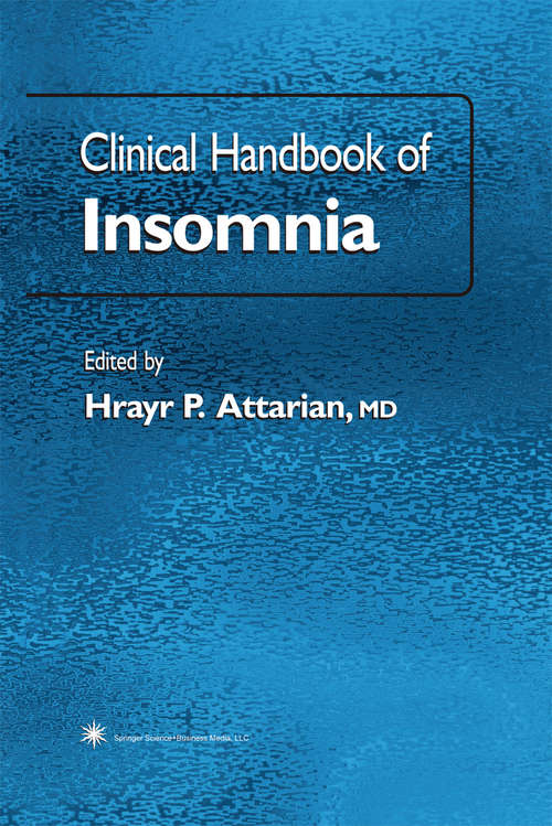 Book cover of Clinical Handbook of Insomnia (2004) (Current Clinical Neurology)