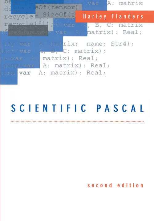 Book cover of Scientific Pascal (1996)