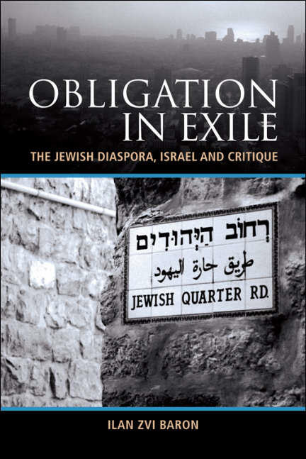 Book cover of Obligation in Exile: The Jewish Diaspora, Israel and Critique