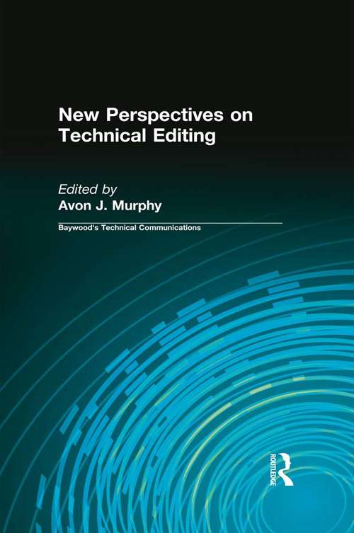 Book cover of New Perspectives on Technical Editing