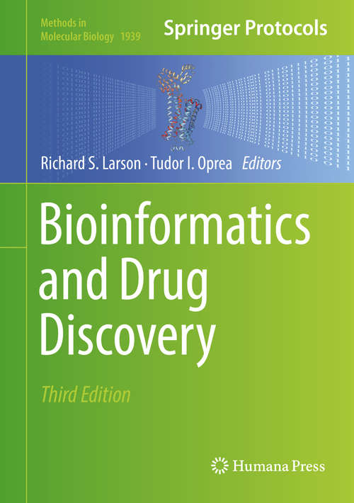 Book cover of Bioinformatics and Drug Discovery (3rd ed. 2019) (Methods in Molecular Biology #1939)