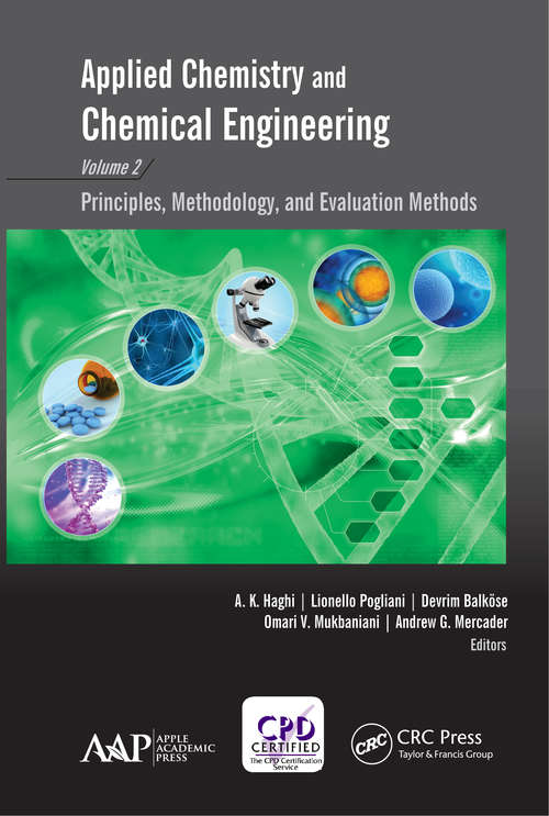 Book cover of Applied Chemistry and Chemical Engineering, Volume 2: Principles, Methodology, and Evaluation Methods